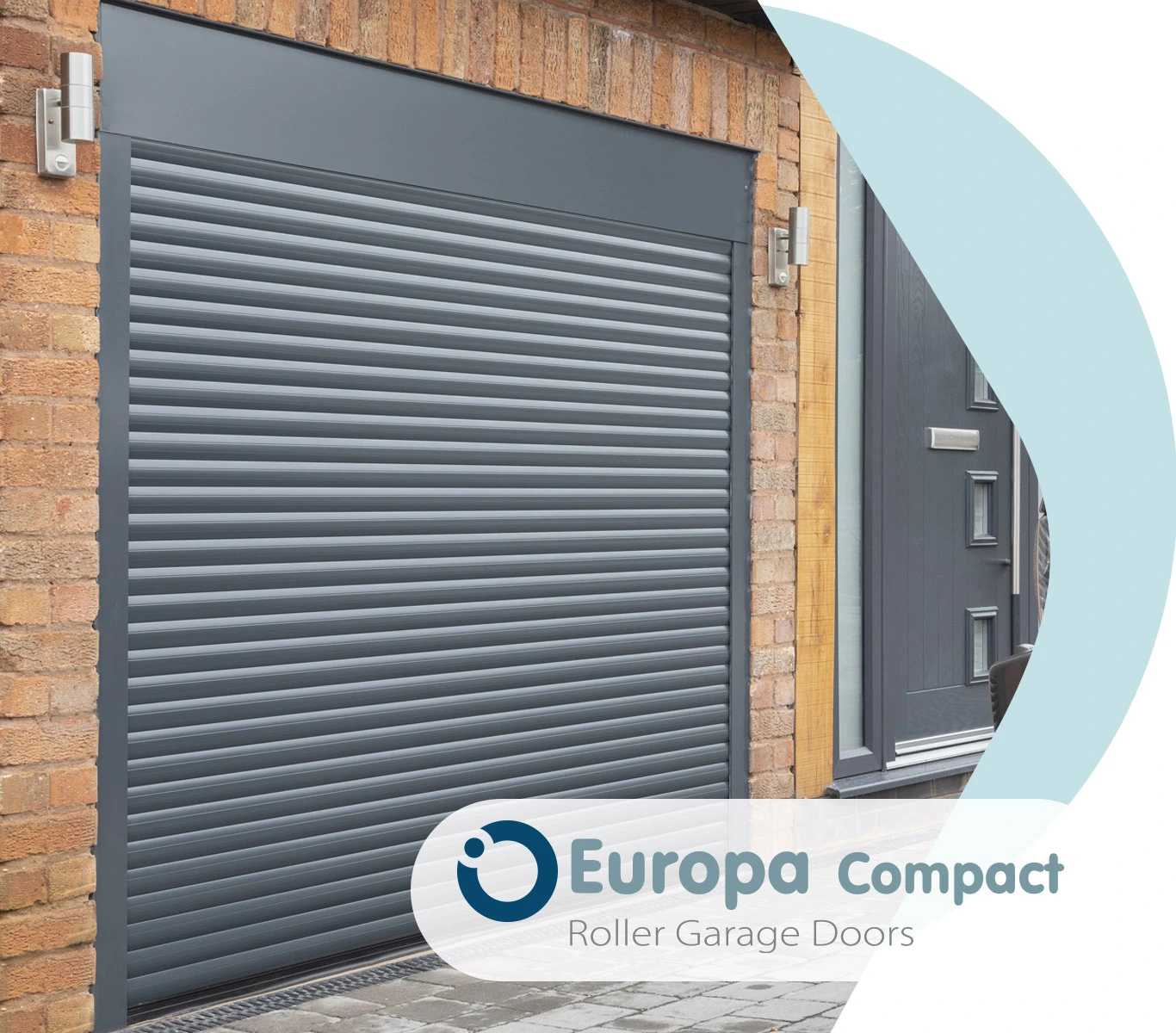 Europa Compact insulated garage doors from Priory