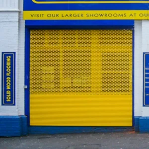 Callisto Continental Shutters Securing the entrance to a retail unit