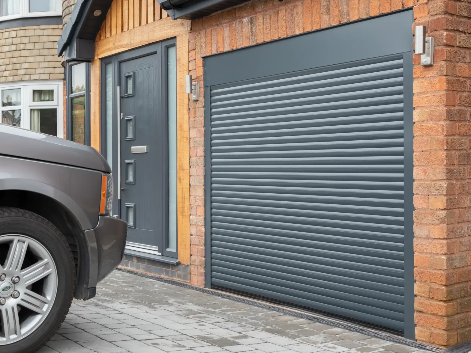 Europa Compact Insulated Roller Garage Door Anthracite Grey