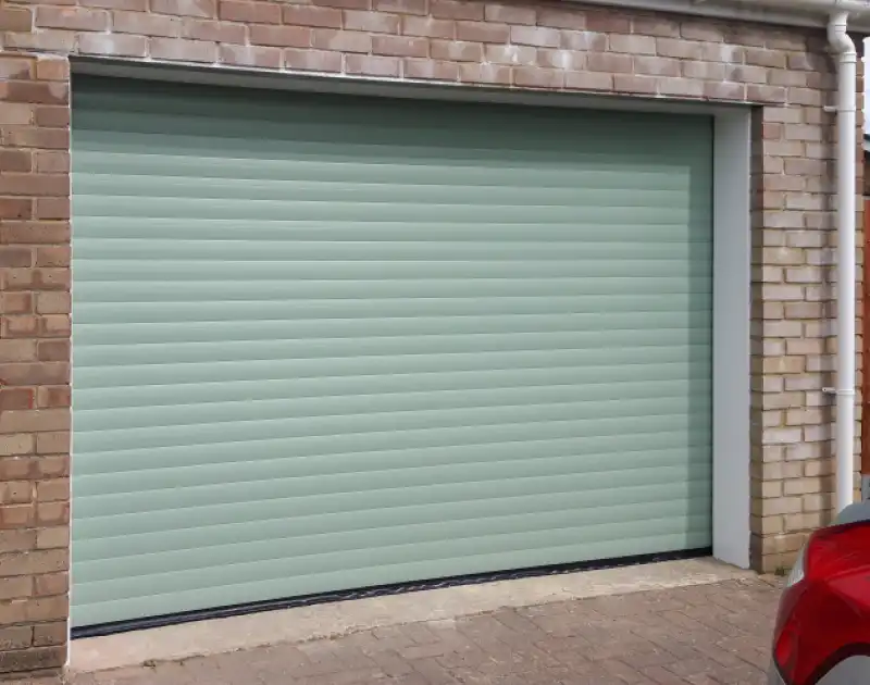 Europa Insulated Roller Garage Doors Automation Behind Location