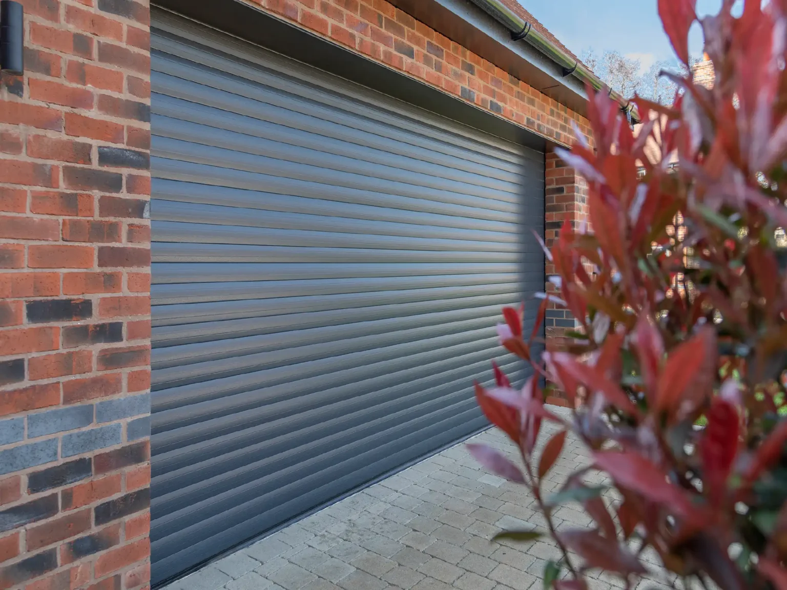 Europa Insulated Roller Garage Doors Gallery Image Anthracite Grey​ Textured