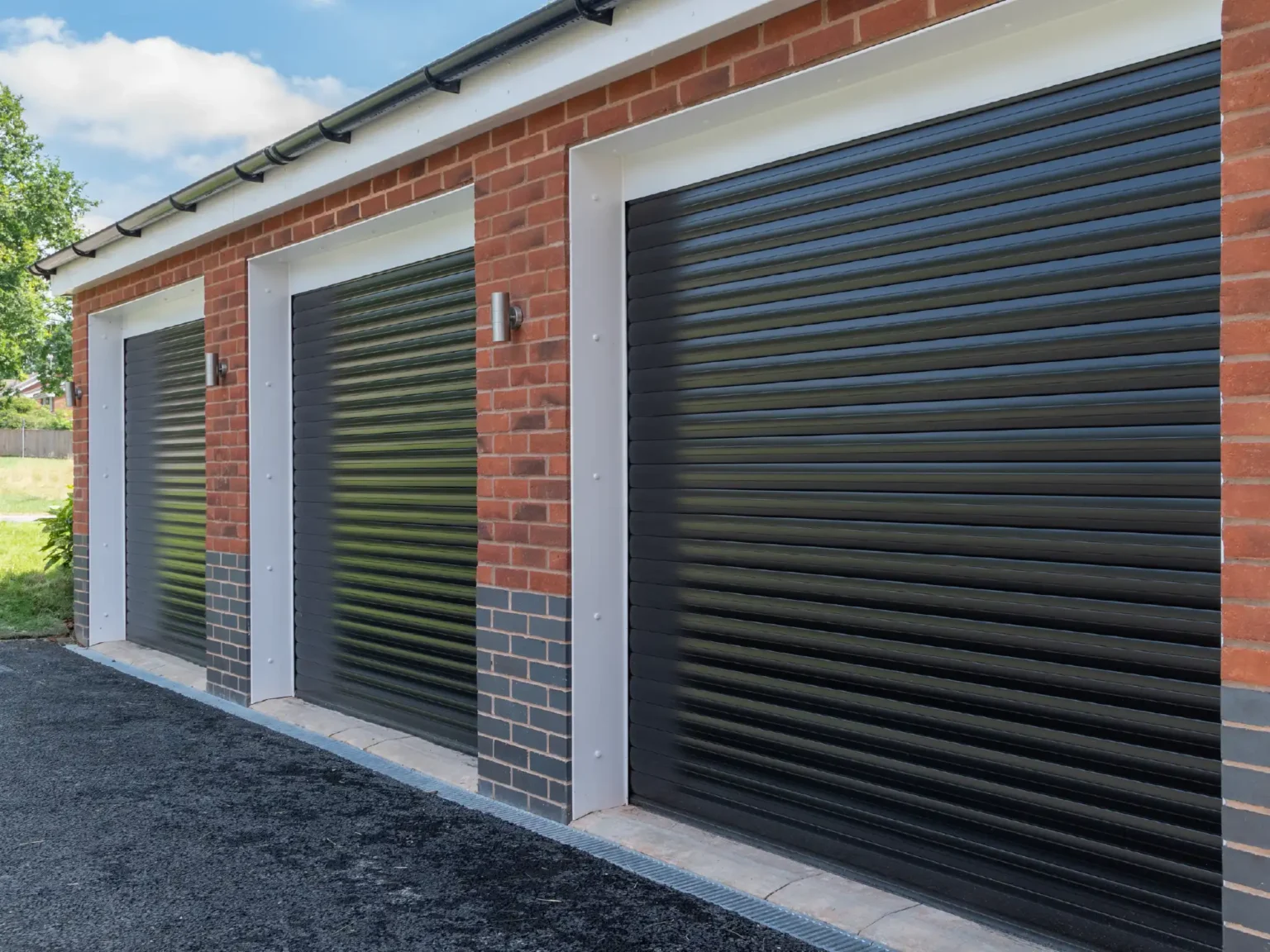 Europa Insulated Roller Garage Doors Gallery Image Tripple Black