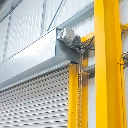 Titan Power Operated Shutter Motor installation