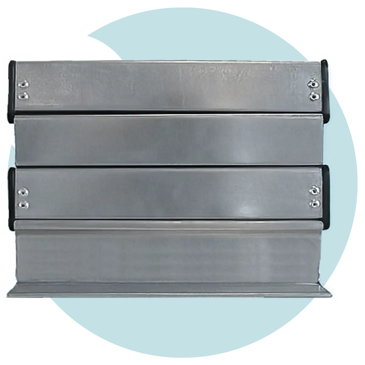 Titan roller shutter 50mm flat lath section