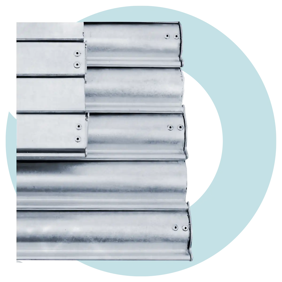 Titan industrial roller shutter flat vs concave lath comparison