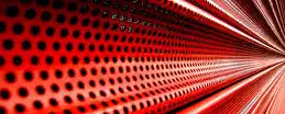 Ultradoor perforated lath in red